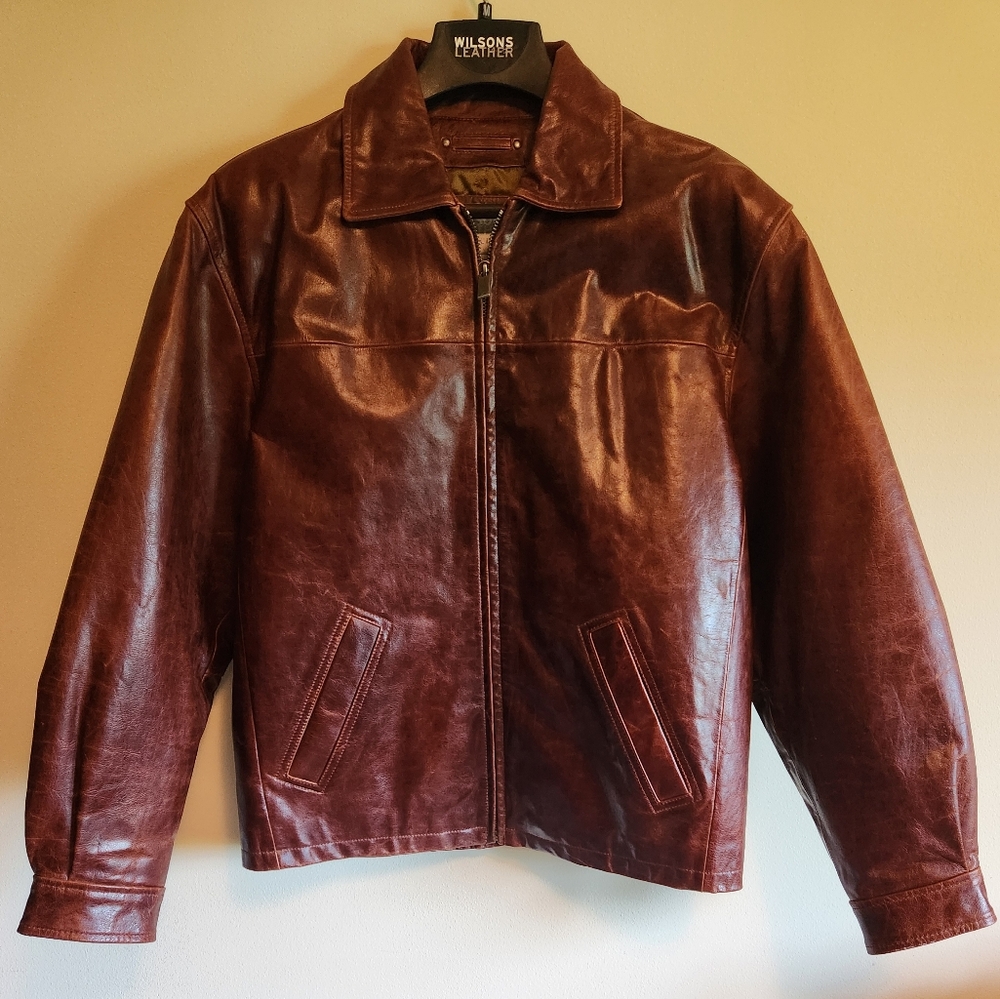 Wilsons Leather Brown Bomber Jacket
